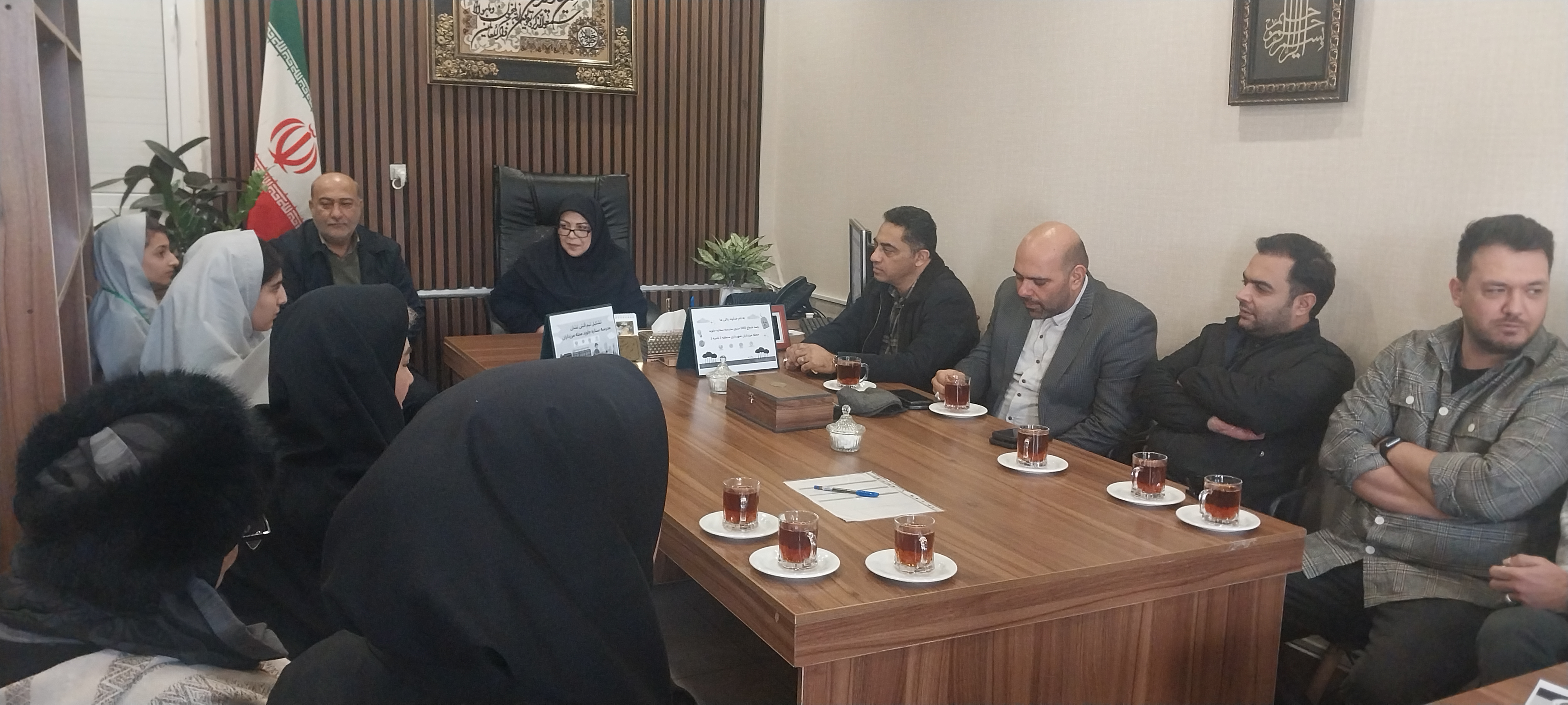 بازدید شهردار محترم ناحیه ۲ جناب آقای فرهمند از دبستان ستاره جاوید